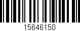 Código de barras (EAN, GTIN, SKU, ISBN): '15646150'