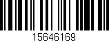 Código de barras (EAN, GTIN, SKU, ISBN): '15646169'