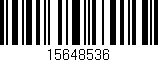 Código de barras (EAN, GTIN, SKU, ISBN): '15648536'