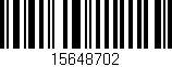 Código de barras (EAN, GTIN, SKU, ISBN): '15648702'