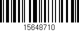 Código de barras (EAN, GTIN, SKU, ISBN): '15648710'