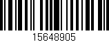 Código de barras (EAN, GTIN, SKU, ISBN): '15648905'