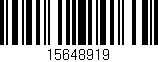 Código de barras (EAN, GTIN, SKU, ISBN): '15648919'