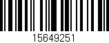 Código de barras (EAN, GTIN, SKU, ISBN): '15649251'