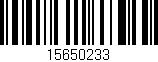 Código de barras (EAN, GTIN, SKU, ISBN): '15650233'