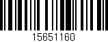 Código de barras (EAN, GTIN, SKU, ISBN): '15651160'