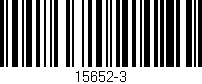 Código de barras (EAN, GTIN, SKU, ISBN): '15652-3'