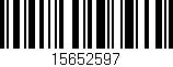 Código de barras (EAN, GTIN, SKU, ISBN): '15652597'
