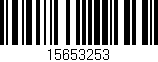 Código de barras (EAN, GTIN, SKU, ISBN): '15653253'