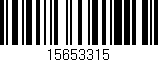 Código de barras (EAN, GTIN, SKU, ISBN): '15653315'