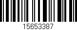 Código de barras (EAN, GTIN, SKU, ISBN): '15653387'