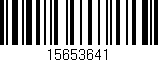 Código de barras (EAN, GTIN, SKU, ISBN): '15653641'