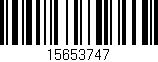 Código de barras (EAN, GTIN, SKU, ISBN): '15653747'