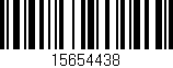 Código de barras (EAN, GTIN, SKU, ISBN): '15654438'