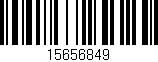 Código de barras (EAN, GTIN, SKU, ISBN): '15656849'