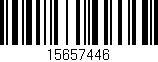 Código de barras (EAN, GTIN, SKU, ISBN): '15657446'