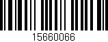 Código de barras (EAN, GTIN, SKU, ISBN): '15660066'