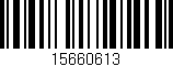 Código de barras (EAN, GTIN, SKU, ISBN): '15660613'