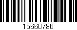Código de barras (EAN, GTIN, SKU, ISBN): '15660786'