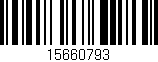 Código de barras (EAN, GTIN, SKU, ISBN): '15660793'