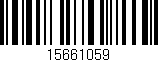 Código de barras (EAN, GTIN, SKU, ISBN): '15661059'