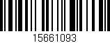 Código de barras (EAN, GTIN, SKU, ISBN): '15661093'
