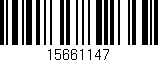 Código de barras (EAN, GTIN, SKU, ISBN): '15661147'