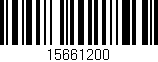 Código de barras (EAN, GTIN, SKU, ISBN): '15661200'
