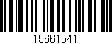 Código de barras (EAN, GTIN, SKU, ISBN): '15661541'