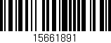 Código de barras (EAN, GTIN, SKU, ISBN): '15661891'