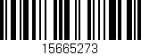 Código de barras (EAN, GTIN, SKU, ISBN): '15665273'