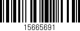 Código de barras (EAN, GTIN, SKU, ISBN): '15665691'
