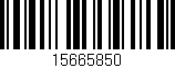 Código de barras (EAN, GTIN, SKU, ISBN): '15665850'