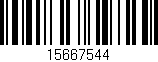 Código de barras (EAN, GTIN, SKU, ISBN): '15667544'