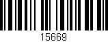 Código de barras (EAN, GTIN, SKU, ISBN): '15669'