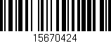 Código de barras (EAN, GTIN, SKU, ISBN): '15670424'