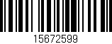 Código de barras (EAN, GTIN, SKU, ISBN): '15672599'