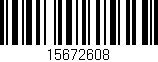 Código de barras (EAN, GTIN, SKU, ISBN): '15672608'