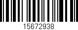 Código de barras (EAN, GTIN, SKU, ISBN): '15672938'