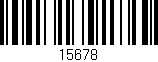 Código de barras (EAN, GTIN, SKU, ISBN): '15678'