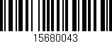 Código de barras (EAN, GTIN, SKU, ISBN): '15680043'