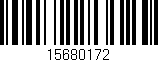 Código de barras (EAN, GTIN, SKU, ISBN): '15680172'