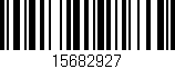 Código de barras (EAN, GTIN, SKU, ISBN): '15682927'