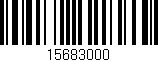 Código de barras (EAN, GTIN, SKU, ISBN): '15683000'