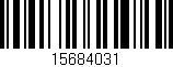 Código de barras (EAN, GTIN, SKU, ISBN): '15684031'