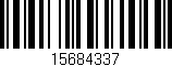 Código de barras (EAN, GTIN, SKU, ISBN): '15684337'