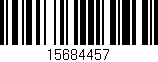 Código de barras (EAN, GTIN, SKU, ISBN): '15684457'