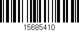 Código de barras (EAN, GTIN, SKU, ISBN): '15685410'