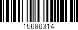 Código de barras (EAN, GTIN, SKU, ISBN): '15686314'