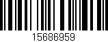 Código de barras (EAN, GTIN, SKU, ISBN): '15686959'